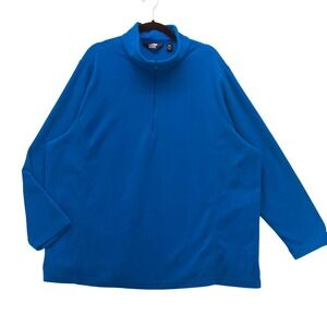 Lands End Quarter Zip Blue 3X